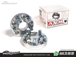 SEPARADORES DOBLE ANCLAJE AVM 31MM PARA JEEP GRAND CHEROKEE WK / WRANGLER JL