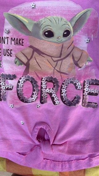 Maglietta Star Wars Bambina Baby Yoda