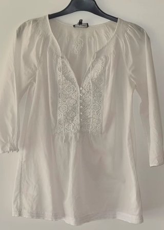 Blusón blanco YVES DOFF talla M