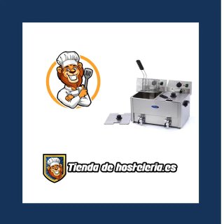 Freidora Profesional Doble 16L Acero Inox