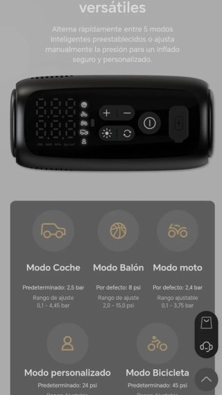 Compresor Eléctrico Portátil Honor