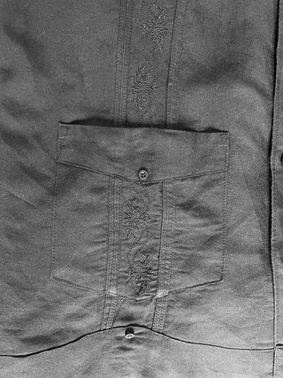 Guayabera Negra Espectacular