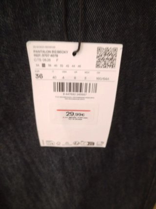 Pantalón denim flare Mango Talla 36