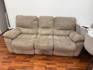 Divano a 3 posti beige/marrone