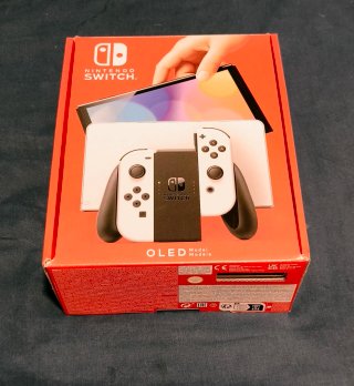 Caja Original Nintendo Switch OLED Blanca COMPLETA