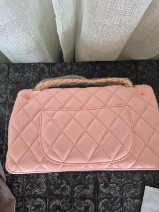 Borsa Chanel Classica Rosa Pelle