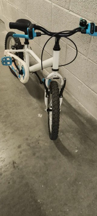 Bicicleta infantil 16" blanca