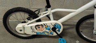 Bicicleta infantil 16" blanca