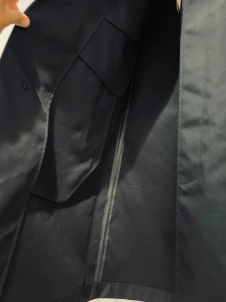 Abrigo Muji Impermeable Azul Marino
