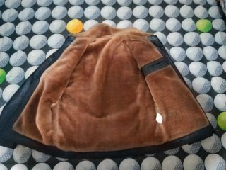 Chaqueta Bomber Negra Borrego Talla XL/2XL