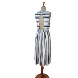 Comptoir des Cotonniers / Vestido midi rayas 40