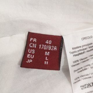 Comptoir des Cotonniers / Vestido midi rayas 40