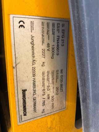Carretilla Jungheinrich EFG213