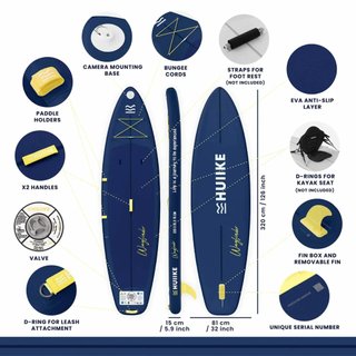 Tabla Paddle Surf Hinchable Touring 10’6” con Accesorios,