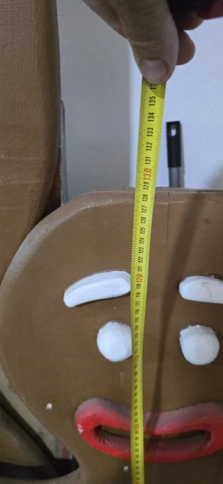 Muñecos Gigantes Galleta Jengibre Navideña