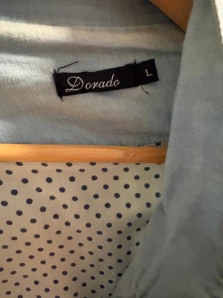Chaqueta tejana suave Dorado Talla L