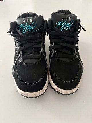 Zapatillas Nike Air Flight Negras y Turquesa