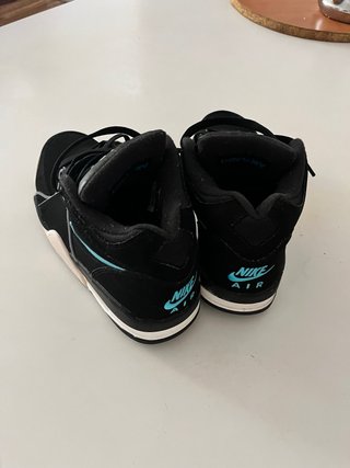 Zapatillas Nike Air Flight Negras y Turquesa