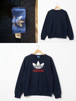 Sudadera Adidas Azul con Logo Talla L/XL