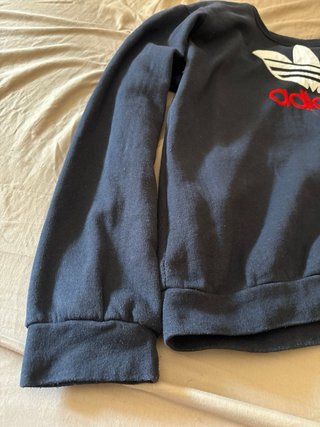 Sudadera Adidas Azul con Logo Talla L/XL