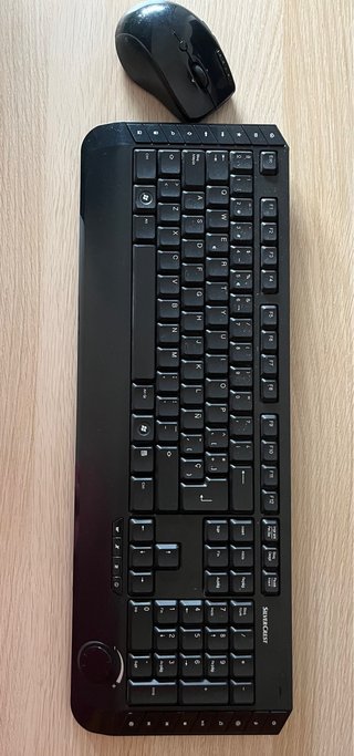 Teclado y Ratón Inalámbrico Silvercrest Negro