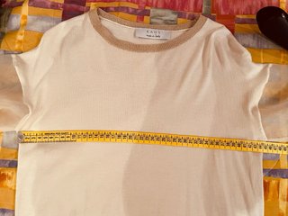 Blusa Kaos in  lurex e maniche in organza
