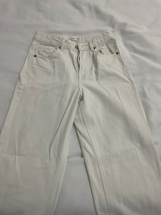 Stradivarius Jeans Branco Tamanho 36