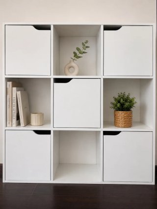 Mueble Almacenaje IKEA 9 Cubos Blanco
