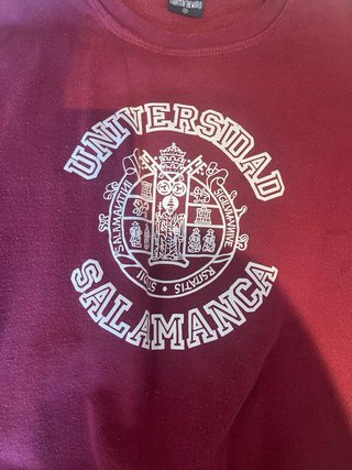 Sudadera Universidad Salamanca Granate Talla M
