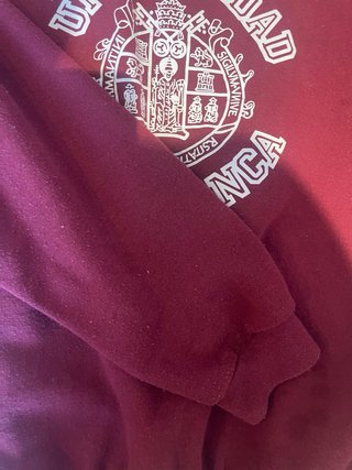 Sudadera Universidad Salamanca Granate Talla M