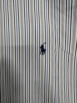 Camisa Rayas Azul Ralph Lauren Vintage XXL