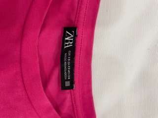 T-shirt Zara Rosa