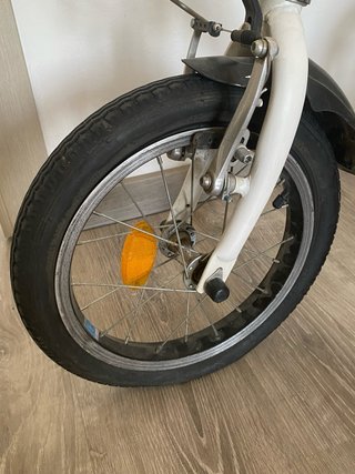 Bicicleta plegable B.Fold Decathlon blanca