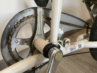 Bicicleta plegable B.Fold Decathlon blanca