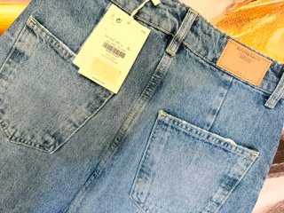 Falda vaquera Bershka desgastada talla XS