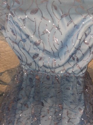Vestido azul brillante talla S