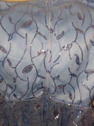 Vestido azul brillante talla S