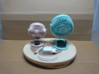 Pareja Ventiladores Pinza USB Rosa y Azul NUEVOS.