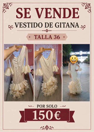 Vestido de Gitana Talla 36