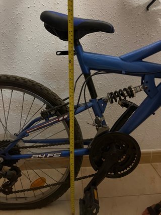 Bicicleta de montaña azul 24 FS