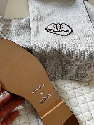 Ciabatte Hermès Marroni Donna