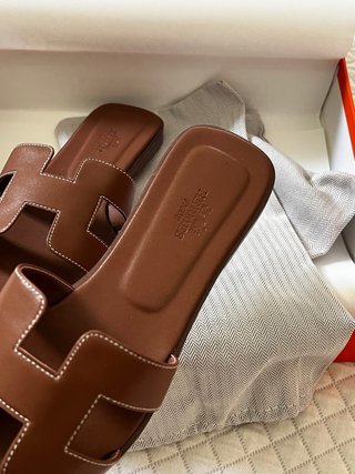 Ciabatte Hermès Marroni Donna