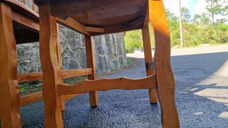Juego de 2 sillas de comedor de madera