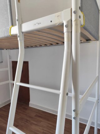Litera Ikea Vitval Gris y Blanca
