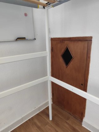 Litera Ikea Vitval Gris y Blanca