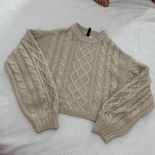 Jersey H&M trenzado oversized