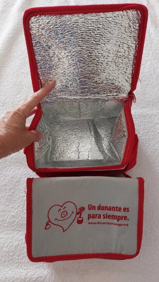Nevera portátil roja