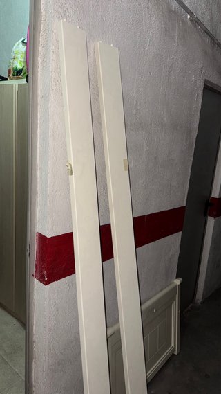 Cabecero, piecero y largueros blancos