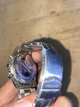 Orologio Chronotech Uomo Cronografo Blu Argento