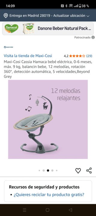 Mecedora bebé Maxi Cosi